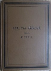 kniha Vážková analysa anorganická, Spolek Českých chemiků 1899