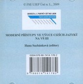 kniha Moderní přístupy ve výuce cizích jazyků na VŠ III, Univerzita Jana Evangelisty Purkyně, Fakulta sociálně ekonomická 2009