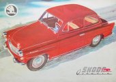 kniha Škoda Octavia ORIGINÁLNÍ PROSPEKT Z ROKU 1961 v němčině , Motokov Praha 1961