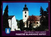 kniha Památné blanenské nápisy, Muzeum Blansko 2001