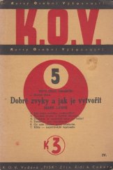 kniha Dobré zvyky a jak je vytvořit, Tisk 1939