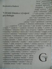 kniha Vybraná témata z vývojové psychologie, Gaudeamus 2003