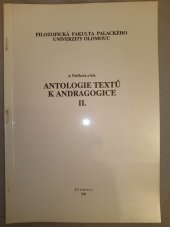 kniha Antologie textů k andragogice II., Rektorát Univerzity Palackého 1991