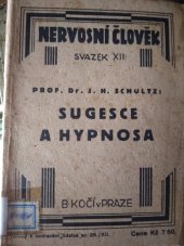 kniha Sugesce a hypnosa, B. Kočí 1927