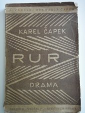 kniha R.U.R. Rossum's Universal Robots : kolektivní drama o vstupní komedii a 3 dějstvích, Aventinum 1922