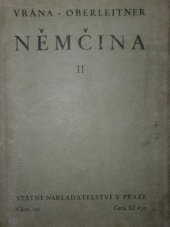 kniha Němčina pro měšťanské školy. Díl II. pro druhou třídu, Státní nakladatelství 1935