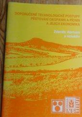 kniha Doporučené technologické postupy pěstování okopanin a pícnin a jejich ekonomika, Institut výchovy a vzdělávání Ministerstva zemědělství ČR 1998