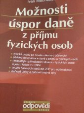 kniha Možnosti úspor daně z příjmu fyzických osob, ASPI  2004