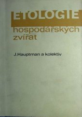 kniha Etologie hospodářských zvířat, SZN 1972