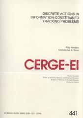 kniha Discrete actions in information-constrained tracking problems, CERGE-EI 2011