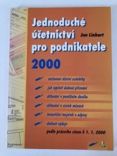 kniha Jednoduché účetnictví pro podnikatele 2000 [podle právního stavu k 1.1.2000]., Grada 2000