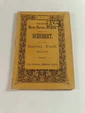 kniha Schubert, No. 11., Op. posth. Quartett, D-moll., Ernst Eulenburg 1900