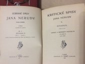 kniha Kritické spisy Jana Nerudy. 5, - Divadlo., F. Topič 1910