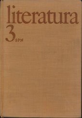 kniha Literatura 3 pro III. ročník středních škol, SPN 1976