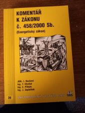 kniha Komentář k zákonu č. 458/2000 Sb. (Energetický zákon), GAS 2001