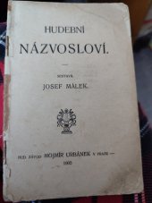 kniha Hudební názvosloví , Mojmír Urbánek 1905