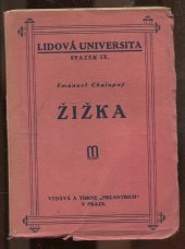 kniha Žižka [nástin psychologicko-sociologický], Melantrich 1924