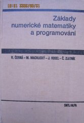 kniha Základy numerické matematiky a programování. 1. [díl], ČVUT 1981