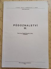 kniha Půdoznalství III, SPN 1989