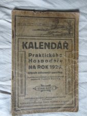 kniha Kalendář Praktického Hospodáře na rok 1929 obsah zábavný a poučný, Praktický hospodář 1928