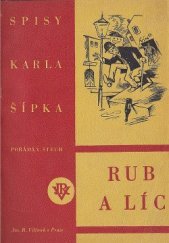 kniha Rub a líc, Jos. R. Vilímek 1930