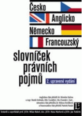 kniha Česko-anglicko-německo-francouzský slovníček právních pojmů, Linde 2000