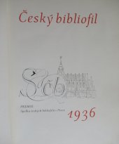 kniha Český bibliofil 1936, Spolek českých bibliofilů 1936