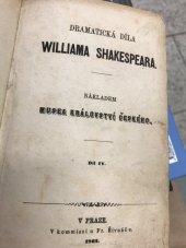 kniha Král Richard II., Nákladem Musea království českého 1862