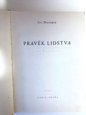 kniha Pravěk lidstva, Orbis 1946