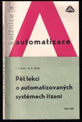 kniha Pět lekcí o automatizovaných systémech řízení, SNTL 1979