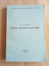 kniha Dejiny novozmluvnej doby , ECM 1994