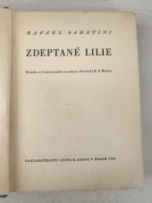 kniha Zdeptané lilie román z francouzské revoluce, Sfinx, Bohumil Janda 1934