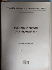 kniha Příklady z funkcí více proměnných Určeno pro posl. fak. chemicko-inženýrské, SNTL 1976