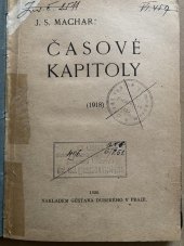 kniha Časové kapitoly, Dubský 1918