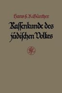 kniha Rassenkunde des Jüdischen Volkes , Lehmanns Verlag 1930