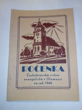 kniha Ročenka Českobratrské církve evangelické v Olomouci na rok 1937, Českobratrský evangelický sbor 1936