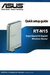 kniha Asus RT-N15 Quick setup guide - Stručná instalační příručka, ASUSTeK Computer Inc. 2008