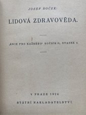 kniha Lidová zdravověda, Státní nakladatelství 1924