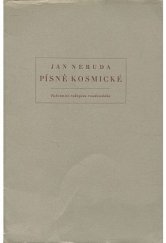 kniha Písně kosmické faksimile rukopisu roudnického, Karel Janout 1938