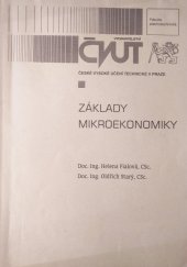 kniha Základy mikroekonomiky, ČVUT 1996