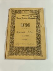 kniha Haydn No. 3. Quartett C-dur, Op. 76, No. 3, Ernst Eulenburg 1900