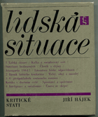 kniha Lidská situace kritické stati, Československý spisovatel 1966