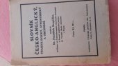 kniha Slovník česko-anglický fraseologický, synonymický a obchodní, Otakar Janáček 1926