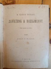 kniha Zavržená a Bezejmenný dvě norské povídky, J. Otto 1894