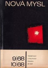 kniha Nová mysl - teoretický a politický časopis ÚV KSČ 9/68-10/68, Rudé Právo 1968