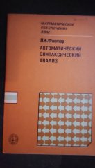 kniha Automatic Syntactic Analysis (Автоматический синтаксический анализ), Vydavatelství "Svět" (Издательство «Мир») 1975