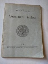 kniha Olomouc v minulosti [stručné dějiny města s 18 obrázky], R. Promberger 1947