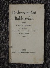 kniha Dobrodružní Babkováci, Státní nakladatelství 1934