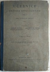 kniha Učebnice jazyka anglického pro střední školy. Díl I, Gustav Voleský 1926