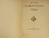 kniha Romantická věda, Jan Laichter 1918
